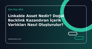 Linkable Asset Nedir? Doğal Backlink Kazandıran İçerik Varlıkları Nasıl Oluşturulur?